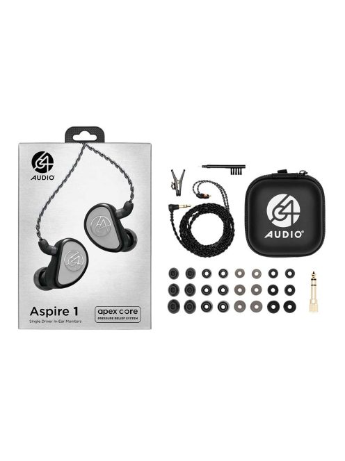 64 AUDIO ASPIRE 1 - Monitor intraauricular audiofil universal cu un singur driver