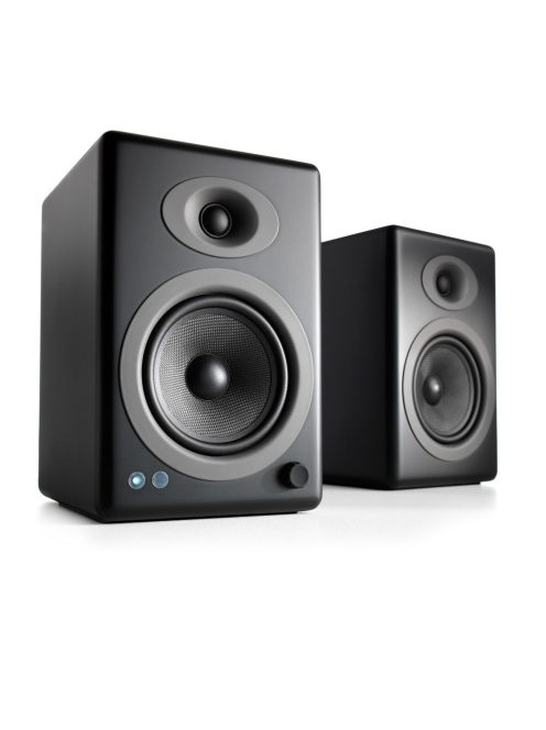 AUDIOENGINE A5+ - Sistem de difuzoare Premium Powered cu telecomandă - Negru satinat