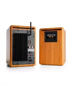 AUDIOENGINE A5+ BT - Sistem de difuzoare Premium Powered fără fir cu Bluetooth 5 și aptX HD - Bambus