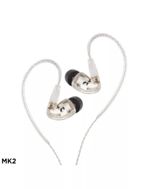 AUDIOFLY AF1120 MK2 - Căști monitor In-Ear profesionale cu driver 6 BA si izolare de zgomot, cu cablu Audioflex® detașabil - Transparent