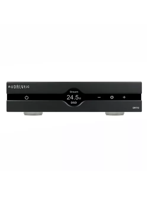AUDALYTIC DR70N - DAC R2R de birou și streamer DLNA AirPlay Roon 32bit 768kHz DSD512 - Negru