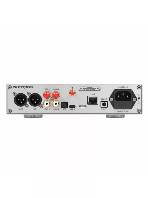 AUDALYTIC DR70N - DAC R2R de birou și streamer DLNA AirPlay Roon 32bit 768kHz DSD512 - Argint