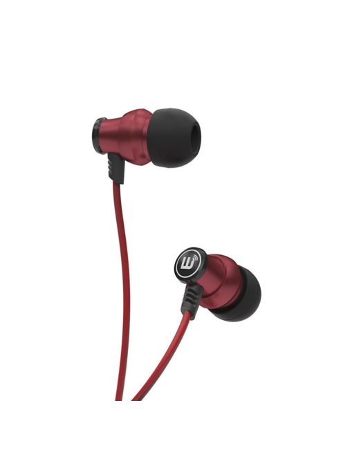 BRAINWAVZ DELTA - Căști cu carcasă metalică - Roșu