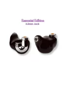 CAMPFIRE AUDIO BONNEVILLE - Căști universale cu monitor in-ear cu un driver dinamic și triplu BA cu cablu MMCX placat cu argint - Black - Essential 3.5mm