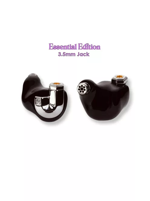 CAMPFIRE AUDIO BONNEVILLE - Căști universale cu monitor in-ear cu un driver dinamic și triplu BA cu cablu MMCX placat cu argint - Black - Essential 3.5mm
