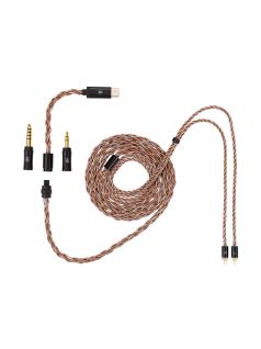   CABLU CAMPFIRE AUDIO TIME LINK - Cablu universal modular din cupru pur și placat cu argint pentru căști intraauriculare 32bit 768kHz DSD256 - 2-Pin