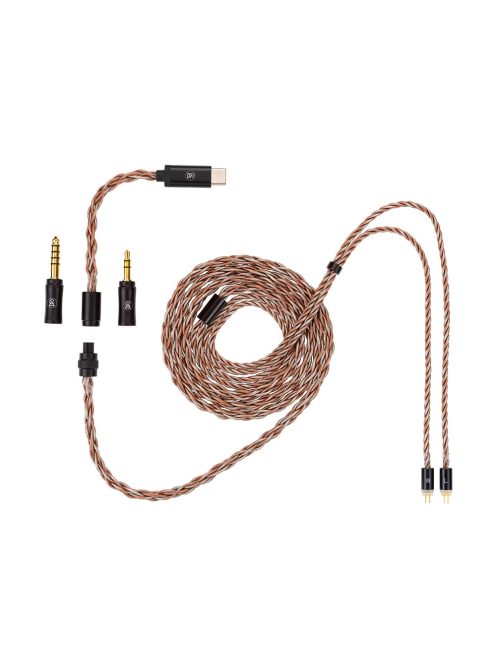 CABLU CAMPFIRE AUDIO TIME LINK - Cablu universal modular din cupru pur și placat cu argint pentru căști intraauriculare 32bit 768kHz DSD256 - 2-Pin