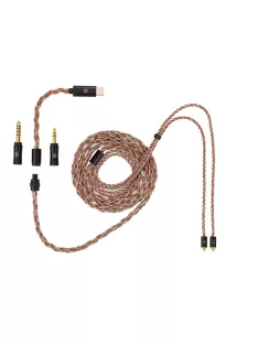   CABLU CAMPFIRE AUDIO TIME LINK - Cablu universal modular din cupru pur și placat cu argint pentru căști intraauriculare 32bit 768kHz DSD256 - MMCX