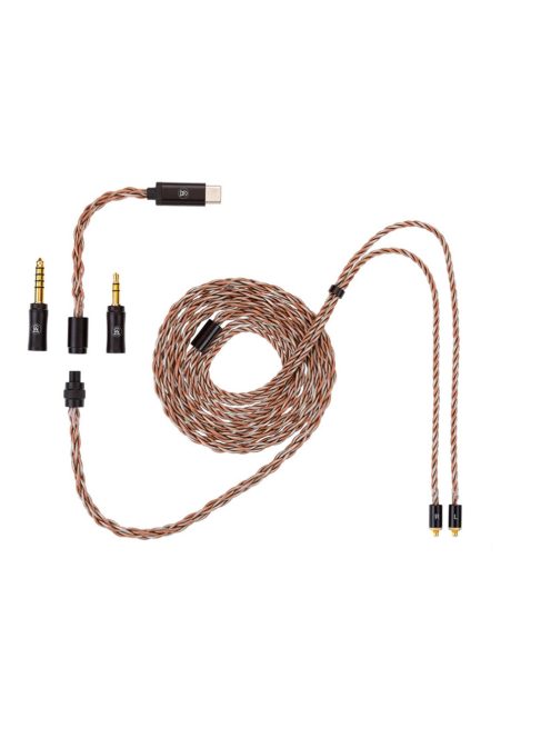 CABLU CAMPFIRE AUDIO TIME LINK - Cablu universal modular din cupru pur și placat cu argint pentru căști intraauriculare 32bit 768kHz DSD256 - MMCX