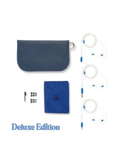   CAMPFIRE AUDIO CASCARA - Un căști de monitorizare intraaural universal cu un conductor dinamic și un cablu MMCX din cupru argintat - Cascara Albastru - Deluxe