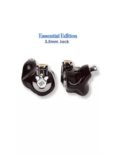   CAMPFIRE AUDIO CASCARA - Un căști de monitorizare intraaural universal cu un conductor dinamic și un cablu MMCX din cupru argintat - Black - Essential 3.5mm