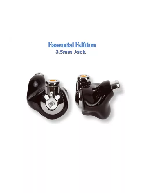 CAMPFIRE AUDIO CASCARA - Un căști de monitorizare intraaural universal cu un conductor dinamic și un cablu MMCX din cupru argintat - Black - Essential 3.5mm