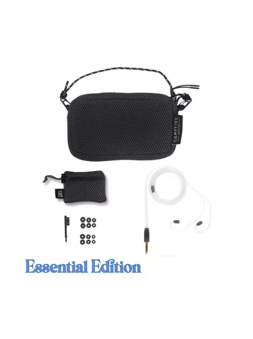 CAMPFIRE AUDIO CASCARA - Un căști de monitorizare intraaural universal cu un conductor dinamic și un cablu MMCX din cupru argintat - Black - Essential 4.4mm