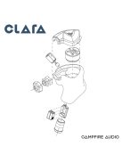 CAMPFIRE AUDIO CLARA - Căști monitor in-ear cu un driver dinamic și două drivere BA, cablu MMCX din cupru Litz placat cu argint