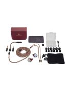 CAMPFIRE AUDIO GRAND LUNA - Căști monitor in-ear hibride cu difuzoare planare și două BA cu cablu Litz MMCX modular argint-cupru 32bit 384kHz DSD256