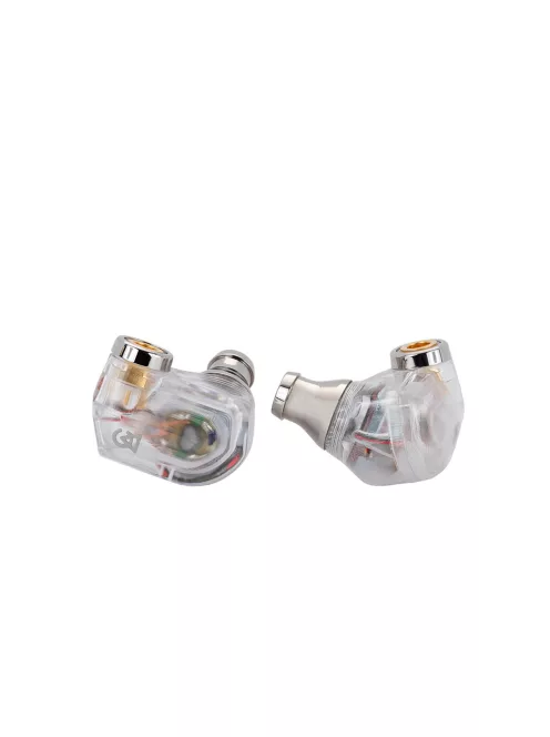 CAMPFIRE AUDIO IRIS - O cască monitor in-ear echipată cu un driver dinamic ADLC și un BA de frecvență înaltă, cu cablu Time Stream Metal MMCX.