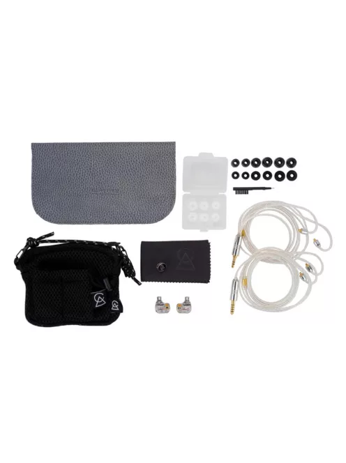 CAMPFIRE AUDIO IRIS - O cască monitor in-ear echipată cu un driver dinamic ADLC și un BA de frecvență înaltă, cu cablu Time Stream Metal MMCX.