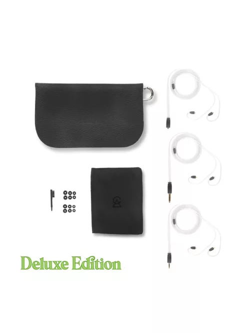 CAMPFIRE AUDIO PONDEROSA - Căști cu cinci difuzoare BA Universal In-Ear Monitor cu cablu MMCX placat cu argint - Black - Deluxe