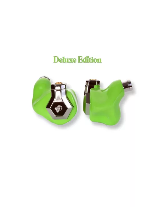 CAMPFIRE AUDIO PONDEROSA - Căști cu cinci difuzoare BA Universal In-Ear Monitor cu cablu MMCX placat cu argint - Ponderosa Verde - Deluxe