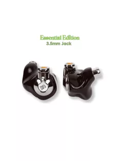  CAMPFIRE AUDIO PONDEROSA - Căști cu cinci difuzoare BA Universal In-Ear Monitor cu cablu MMCX placat cu argint - Black - Essential 3.5mm