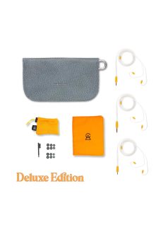   CAMPFIRE AUDIO SUPERMOON - Un căști în ureche cu planar driver universal, placate cu argint și cablu MMCX din cupru - Supermoon Portocaliu - Deluxe