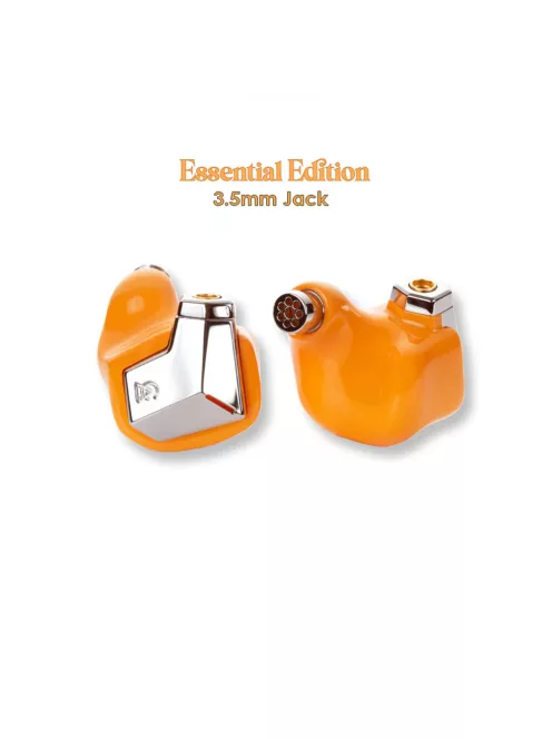 CAMPFIRE AUDIO SUPERMOON - Căști universale cu monitor in-ear cu difuzor planar și cablu MMCX placat cu cupru cu argint - Supermoon Portocaliu - Essential 3.5mm