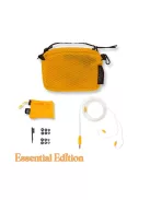 CAMPFIRE AUDIO SUPERMOON - Căști universale cu monitor in-ear cu difuzor planar și cablu MMCX placat cu cupru cu argint - Supermoon Portocaliu - Essential 3.5mm