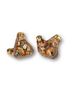 CAMPFIRE AUDIO TRIFECTA AMBER RADIANCE - Trei căști in-ear cu trei drivere dinamice și cabluri MMCX.