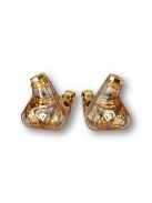 CAMPFIRE AUDIO TRIFECTA AMBER RADIANCE - Trei căști in-ear cu trei drivere dinamice și cabluri MMCX.