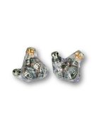 CAMPFIRE AUDIO TRIFECTA CHROME SKY - Casti In-ear monitor cu trei drivere dinamice, cu cabluri MMCX