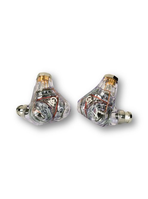 CAMPFIRE AUDIO TRIFECTA CHROME SKY - Casti In-ear monitor cu trei drivere dinamice, cu cabluri MMCX