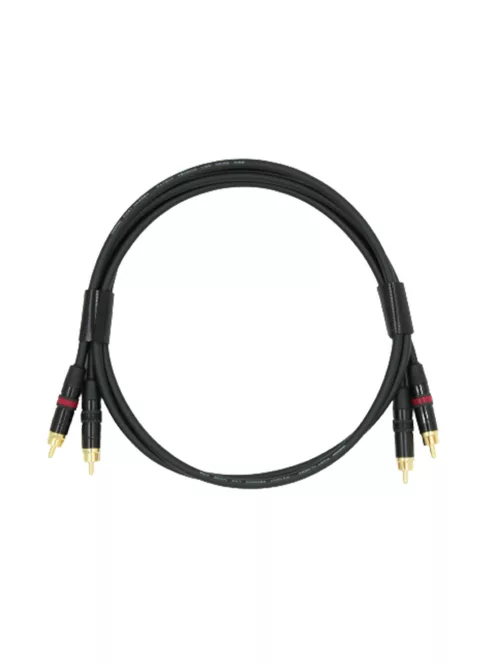 NEUTRINO RCA (M) - CABLE RCA (M) - Pereche de cabluri de interconectare HiFi Mogami cu conectori de aur Neutrik RCA de mascul - 1m