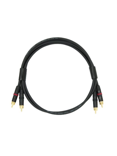 NEUTRINO RCA (M) - CABLE RCA (M) - Pereche de cabluri de interconectare HiFi Mogami cu conectori de aur Neutrik RCA de mascul - 5m