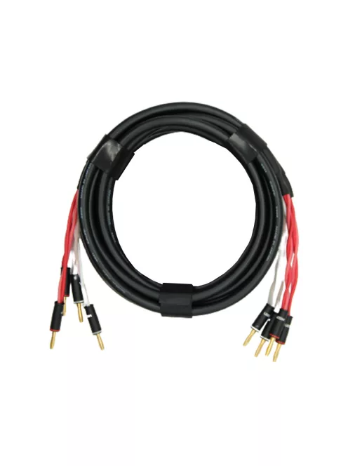 NEUTRINO BANANA (M) - BANANA (M) 4X4 QUAD CABLE - Pereche de cabluri pentru difuzoare HiFi Canare Quad cu conectori de aur 4x4 Gold Hicon Banana Male - 1m