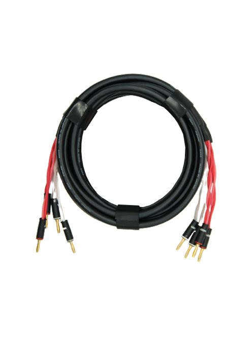 NEUTRINO BANANA (M) - BANANA (M) 4X4 QUAD CABLE - Pereche de cabluri pentru difuzoare HiFi Canare Quad cu conectori de aur 4x4 Gold Hicon Banana Male - 2m