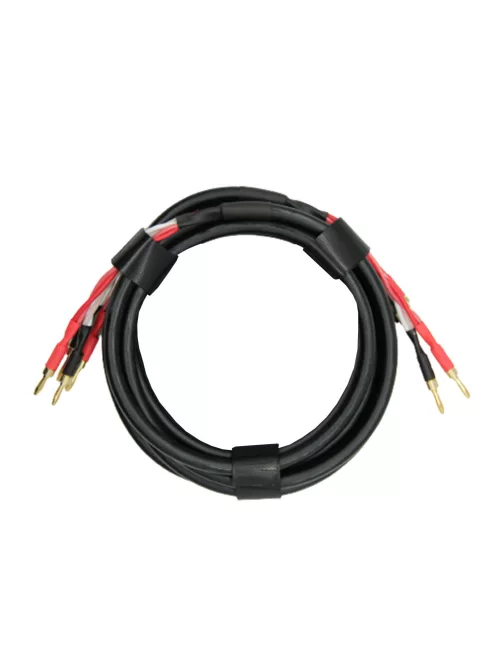 NEUTRINO BANANA (M) - BANANA (M) 2X4 QUAD CABLE - Pereche de cabluri pentru difuzoare HiFi Canare Quad cu 2x4 conectori de aur Dynavox Banana de aur de sex masculin - 3m