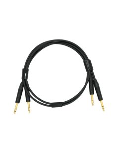   NEUTRINO TRS (M) - TRS (M) CABLE - Pereche de cabluri de interconectare HiFi Mogami cu conectori de aur Neutrik 6.35mm TRS de masculin - 0,75m