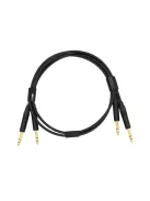 NEUTRINO TRS (M) - TRS (M) CABLE - Pereche de cabluri de interconectare HiFi Mogami cu conectori de aur Neutrik 6.35mm TRS de masculin - 2m