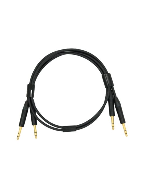 NEUTRINO TRS (M) - TRS (M) CABLE - Pereche de cabluri de interconectare HiFi Mogami cu conectori de aur Neutrik 6.35mm TRS de masculin - 3m