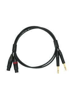   NEUTRINO TRS (M) - XLR (F) CABLE - Pereche de cabluri de interconectare HiFi Mogami cu conectori de aur Neutrik 6.35mm TRS de mascul la XLR de femela - 0,5m
