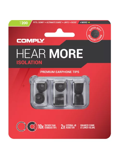 COMPLY ISOLATION T-200 - Sfaturi cu spumă cu memorie pentru căști - ASST