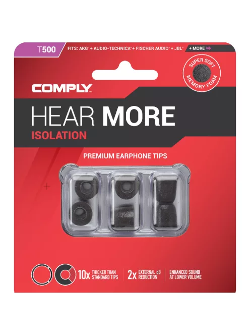 COMPLY ISOLATION T-500 - Sfaturi cu spumă cu memorie pentru căști - ASST