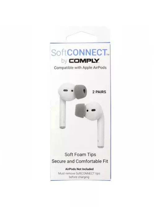 COMPLY SOFTCONNECT FOR AIRPODS - Sfaturi pentru căști din spumă de memorie cu adaptor - L