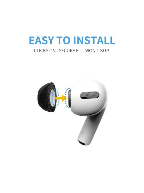 COMPLY TRUEGRIP PREMIUM PENTRU APPLE AIRPODS PRO GEN 1 ȘI 2 - Vârfuri din spumă cu memorie pentru Apple AirPods Gen 1 și 2 - S