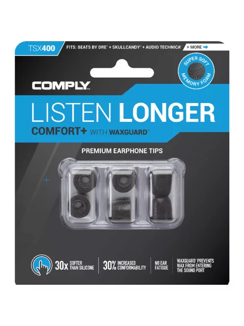 COMPLY COMFORT PLUS TSX-400 - Sfaturi cu spumă cu memorie pentru căști - M