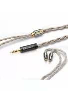 DD HIFI BC130 NET - Cablu de schimb IEM OCC ecranat cu conectori schimbabili 0,78mm 2-Pin și MMCX - BC130NET Pentaconn