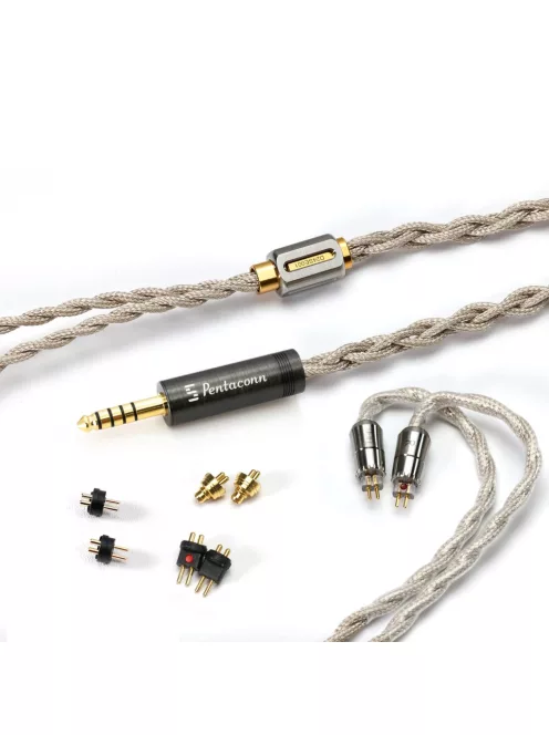 DD HIFI BC130 NET - Cablu de schimb IEM OCC ecranat cu conectori schimbabili 0,78mm 2-Pin și MMCX - BC130NET Pentaconn