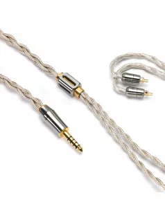   DD HIFI BC130 NET - Cablu de schimb IEM OCC ecranat cu conectori schimbabili 0,78mm 2-Pin și MMCX - Standard