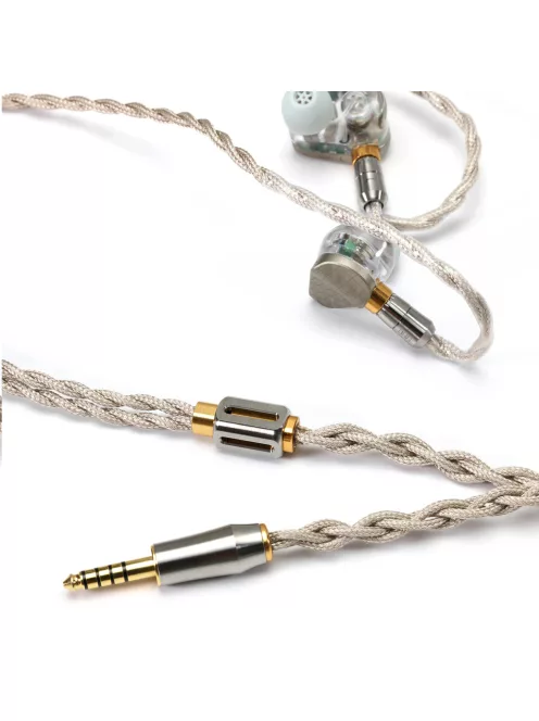 DD HIFI BC130 NET - Cablu de schimb IEM OCC ecranat cu conectori schimbabili 0,78mm 2-Pin și MMCX - Standard