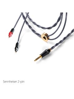   DD HIFI BC150B 2-PIN - Cabluri pentru căști simetrice argintii cu conector de 4.4mm - 145cm